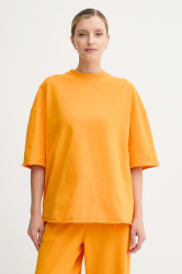 Tričko American Vintage dámské, oranžová barva, AFO02D