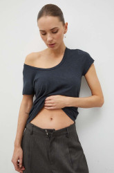 Tričko American Vintage T-SHIRT MC COL U