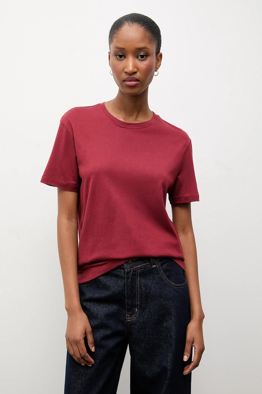 Tričko Answear.LAB dámské, vínová barva