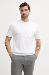 Tričko BOSS C-Taut 105 pánské, bílá barva, 50543405