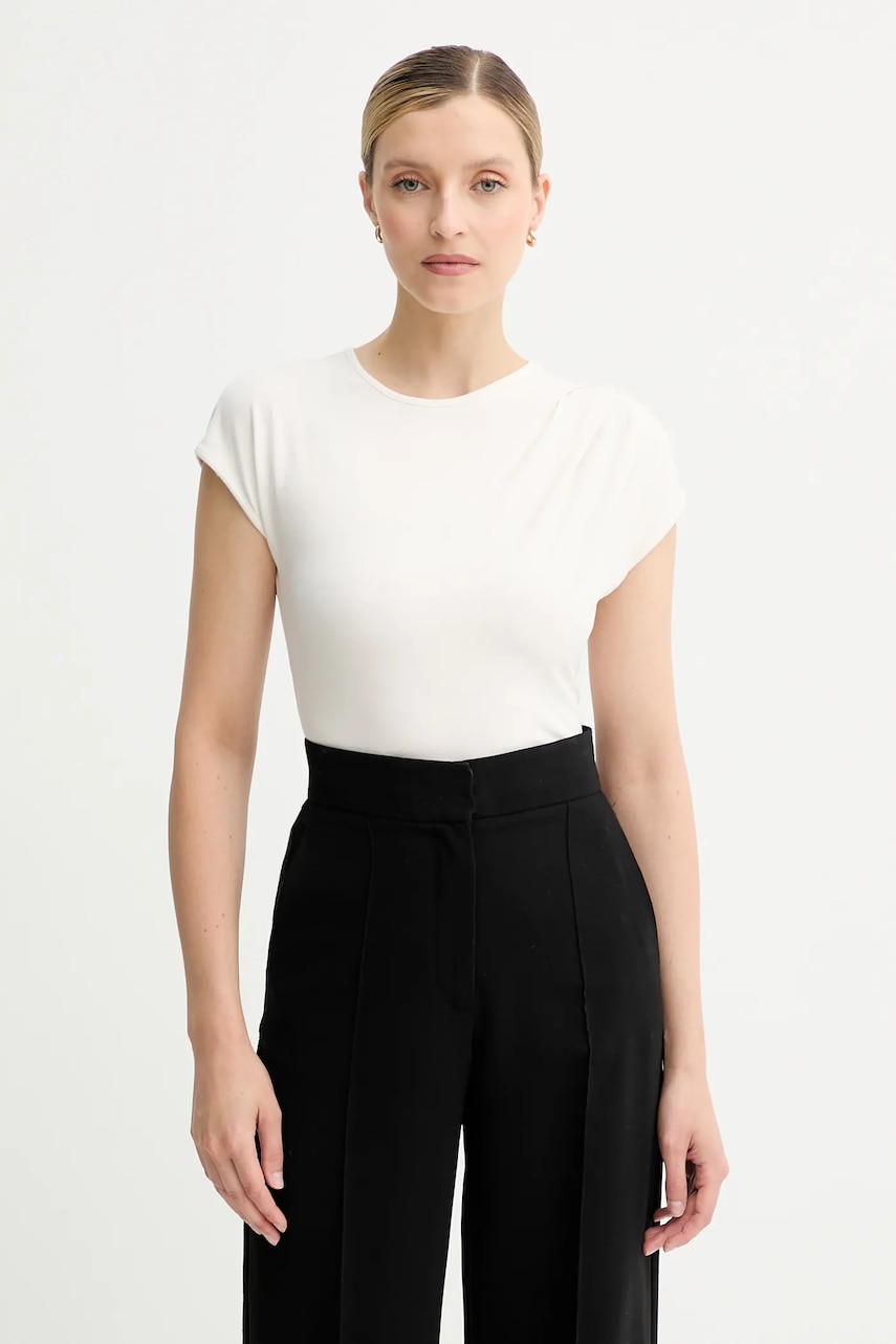 Tričko Calvin Klein dámské, béžová barva, LV047B275G