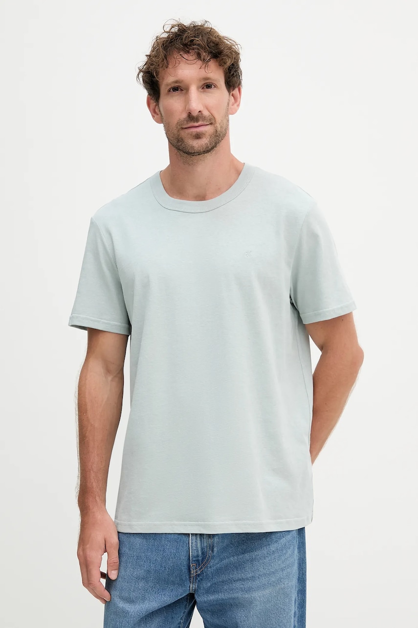 Tričko Calvin Klein Jeans pánské, šedá barva, LV04RB007G