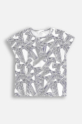 Tričko Coccodrillo tmavomodrá barva, HOLIDAY SPLASH GIRL JUNIOR