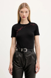 Tričko Desigual CHARLY dámské, černá barva, 25WWTK08