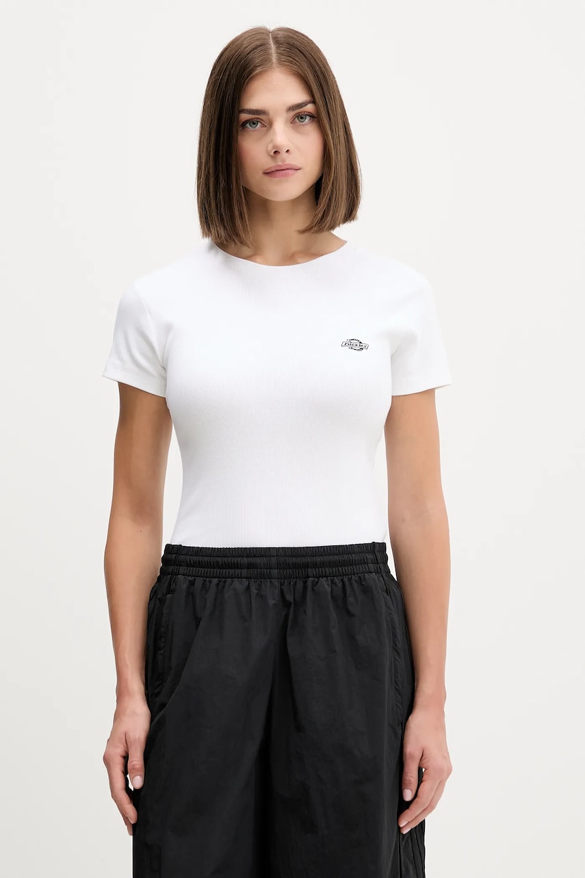 Tričko Dickies dámské, bílá barva, DK0A87QB