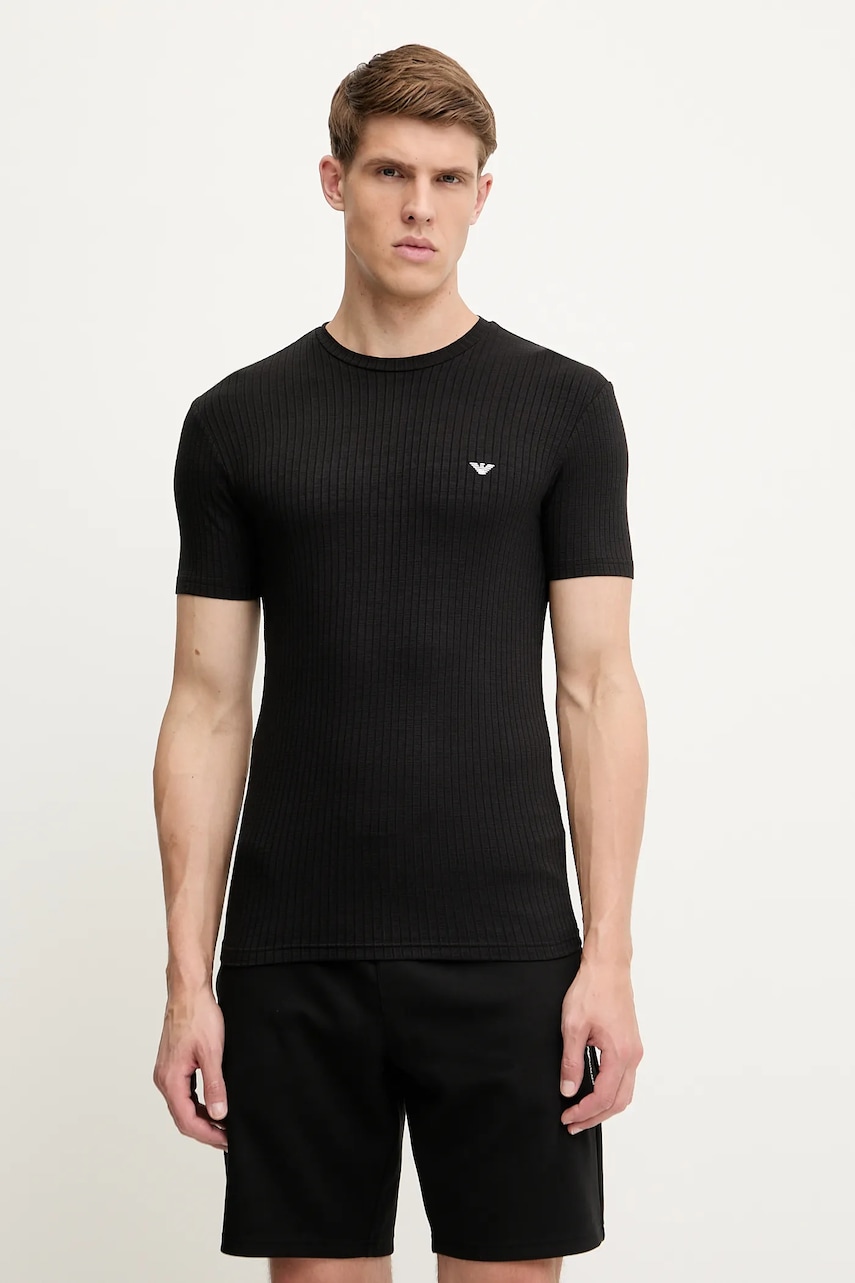 Tričko Emporio Armani Underwear pánské, černá barva, EM000379 AF12034