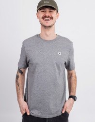 Tričko Freshlabels Dot Tee Uni Mid Heather Grey