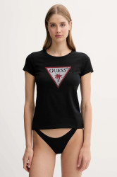 Tričko Guess dámské, černá barva, E5GI08 J1314