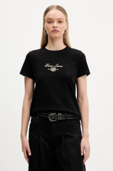 Tričko Guess Jeans dámské, černá barva, W5BI09 J1314