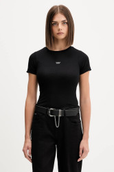 Tričko Guess Jeans dámské, černá barva, W5BP45 KA0H1