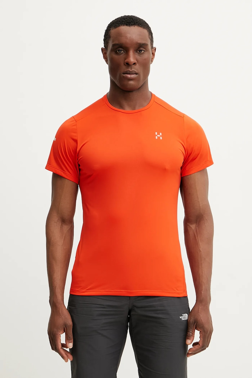 Tričko Haglöfs L.I.M pánské, oranžová barva, 607861