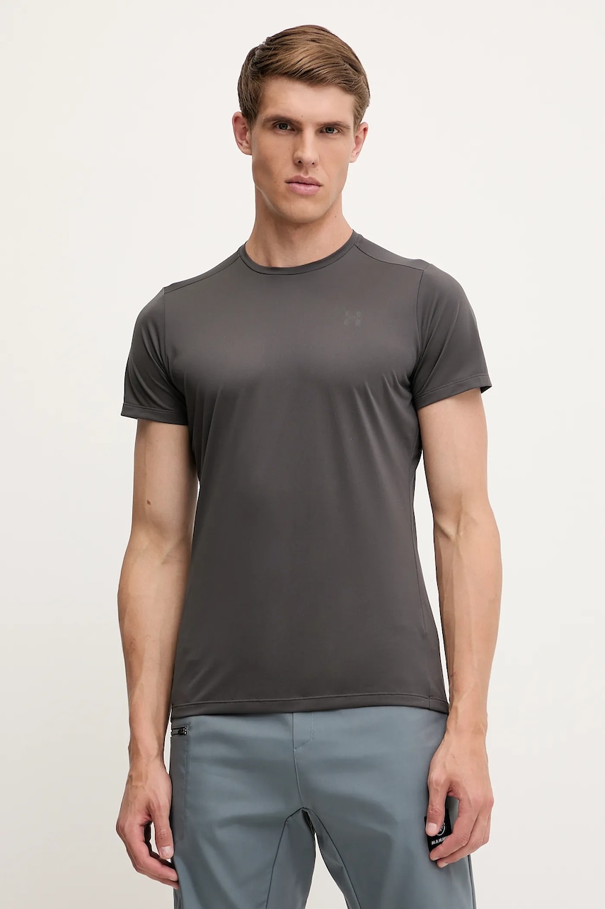 Tričko Haglöfs L.I.M pánské, šedá barva, 607861