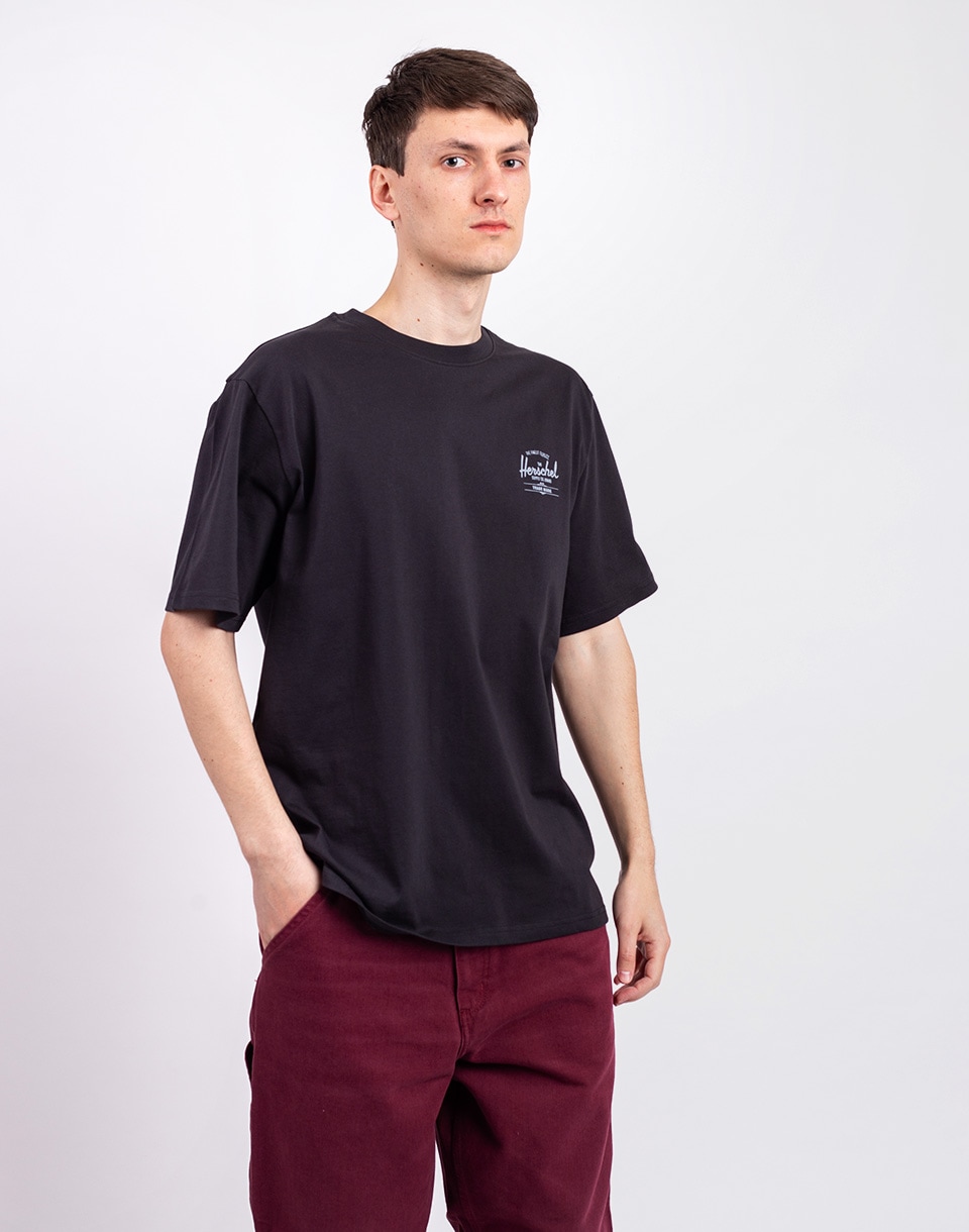Tričko Herschel Supply Basic Tee Men's Black/White