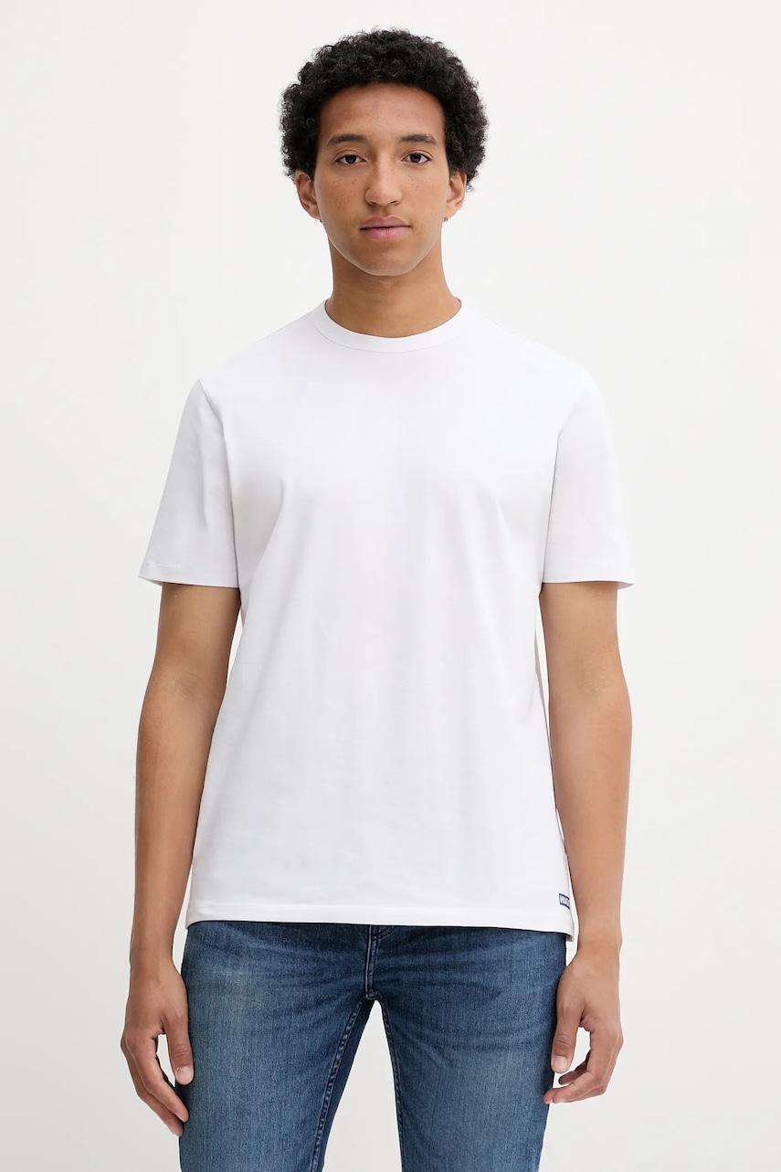 Tričko Hugo Blue BLUE2_Naolo  2-pack pánské, bílá barva, 50546933