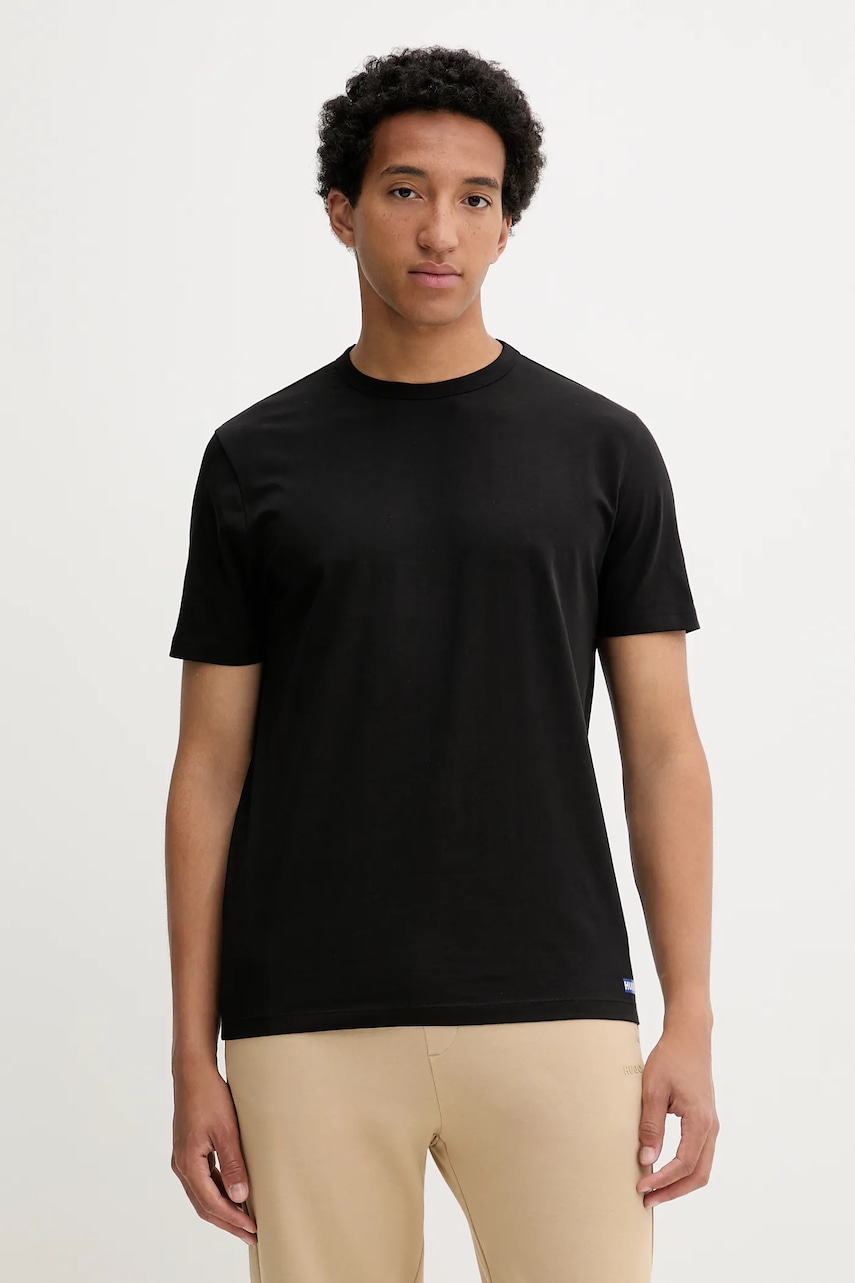 Tričko Hugo Blue BLUE2_Naolo  2-pack pánské, černá barva, 50546933