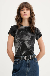 Tričko Hugo Blue Dosara_B dámské, černá barva, 50552585