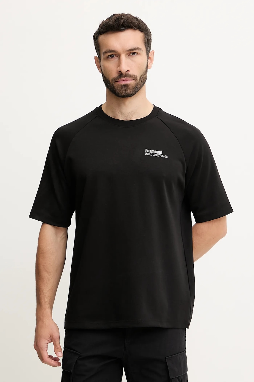 Tričko Hummel pánské, černá barva, s potiskem, 227643