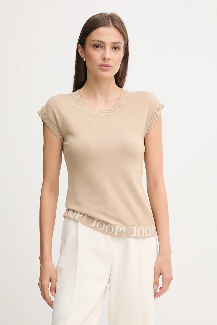 Tričko Joop! dámské, béžová barva, 30047485