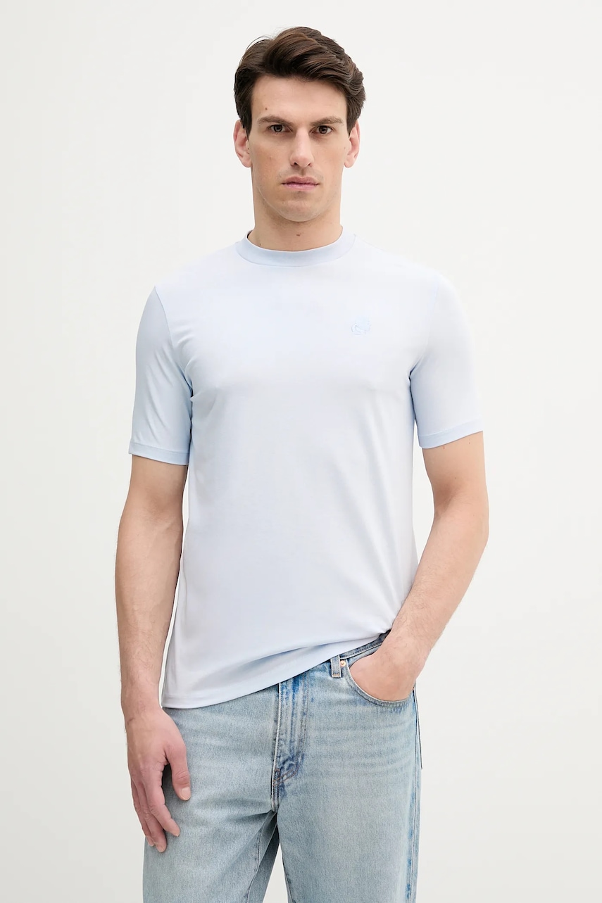 Tričko Karl Lagerfeld pánské, modrá barva, 553221.755750