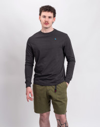 Tričko Klättermusen Root Logo LS Tee M's 961 Raven
