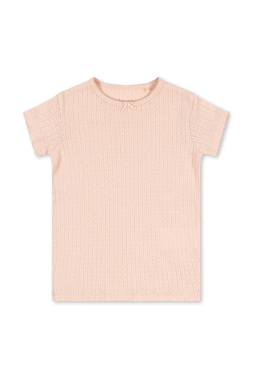 Tričko Konges Sløjd MINNIE TEE GOTS růžová barva, KS103151