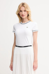 Tričko Lacoste dámské, bílá barva, TF5289