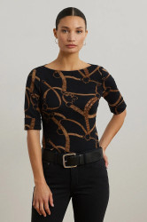 Tričko Lauren Ralph Lauren dámské, černá barva, 200971107