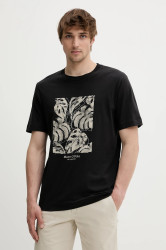 Tričko Marc O'Polo pánské, černá barva, s potiskem, 524201251246