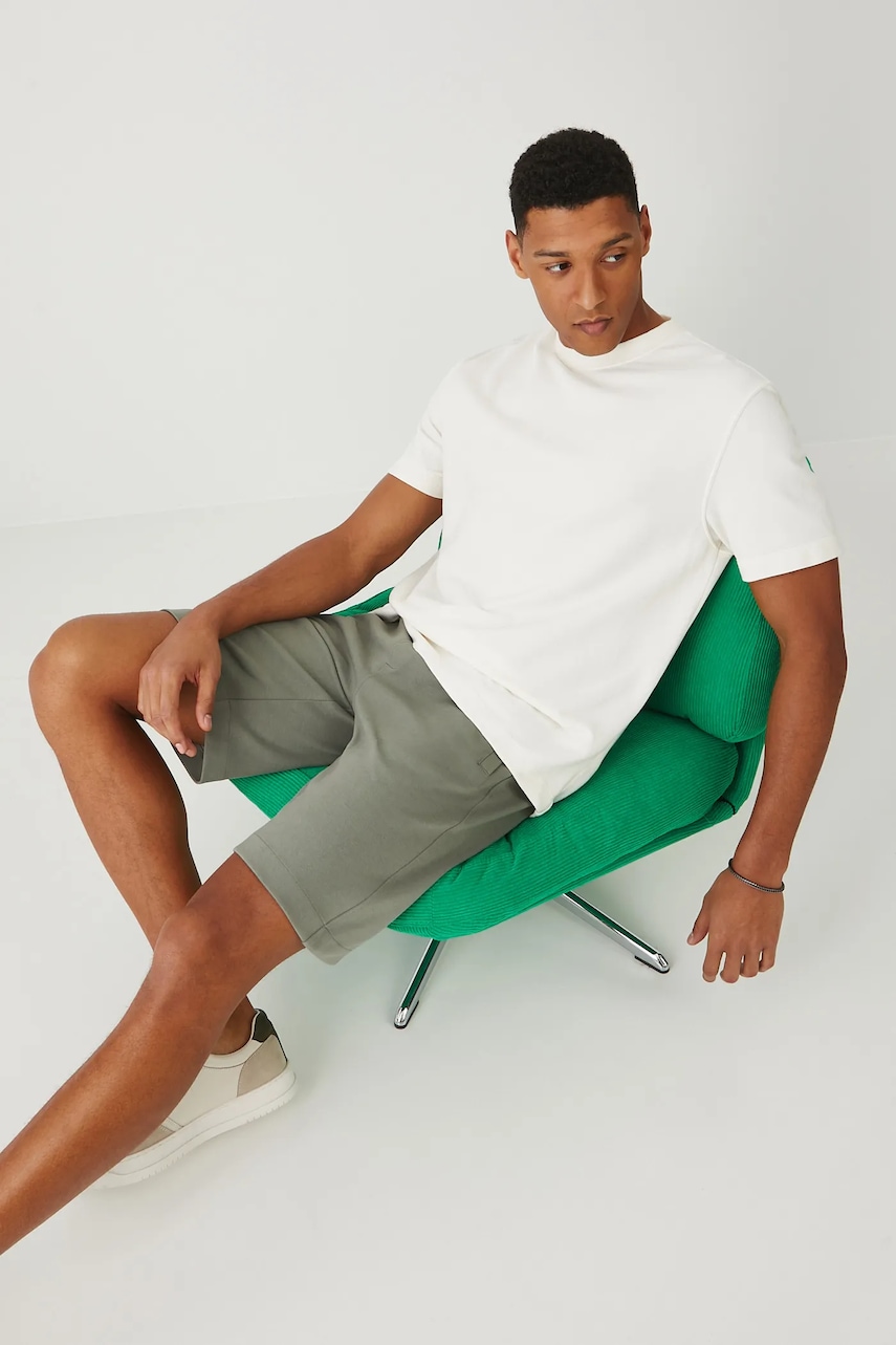 Tričko Medicine pánské, béžová barva, s aplikací