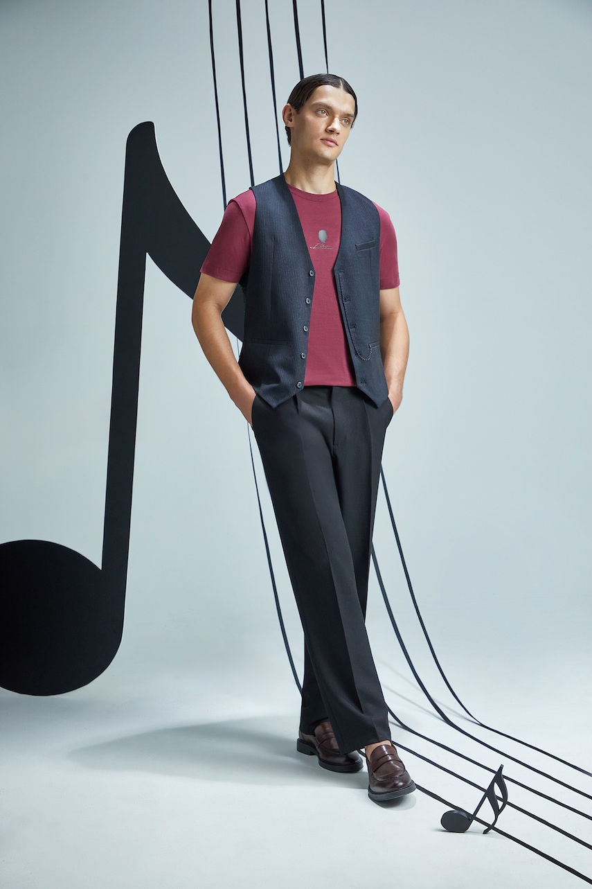 Tričko Medicine pánské, vínová barva, s potiskem