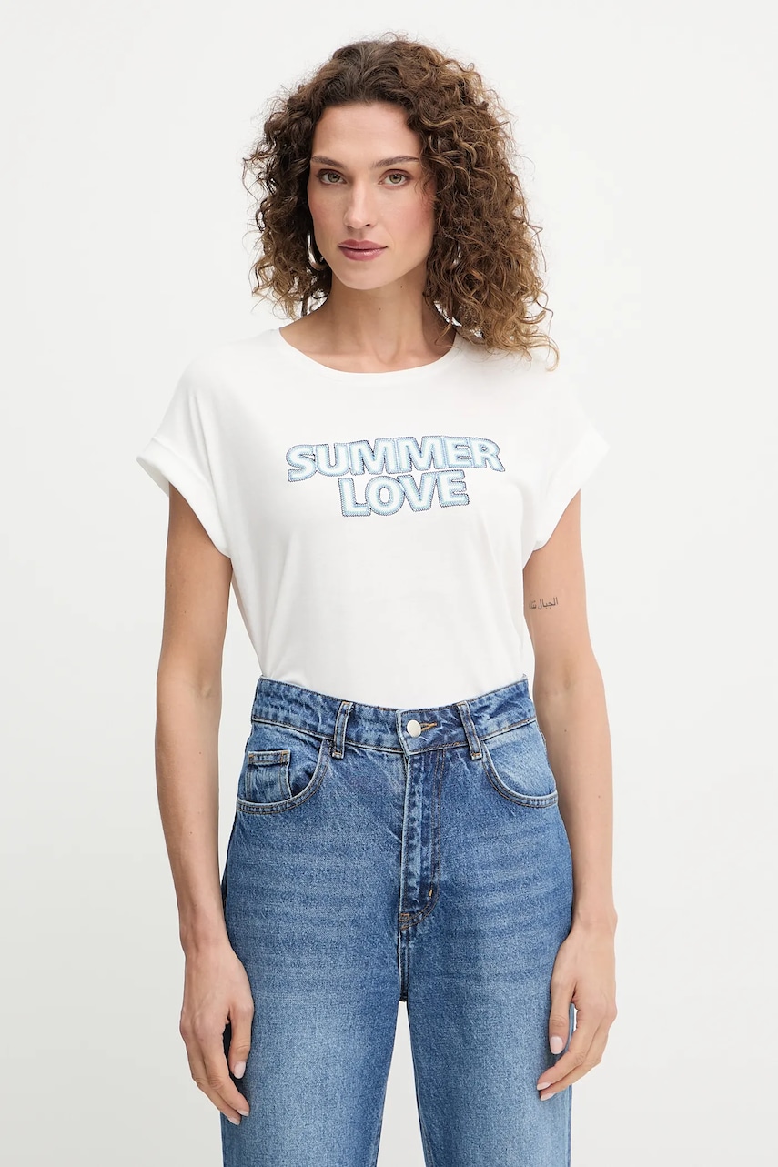 Tričko Morgan dámské, bílá barva, DSUMO