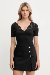 Tričko Morgan dámské, černá barva, DELINE