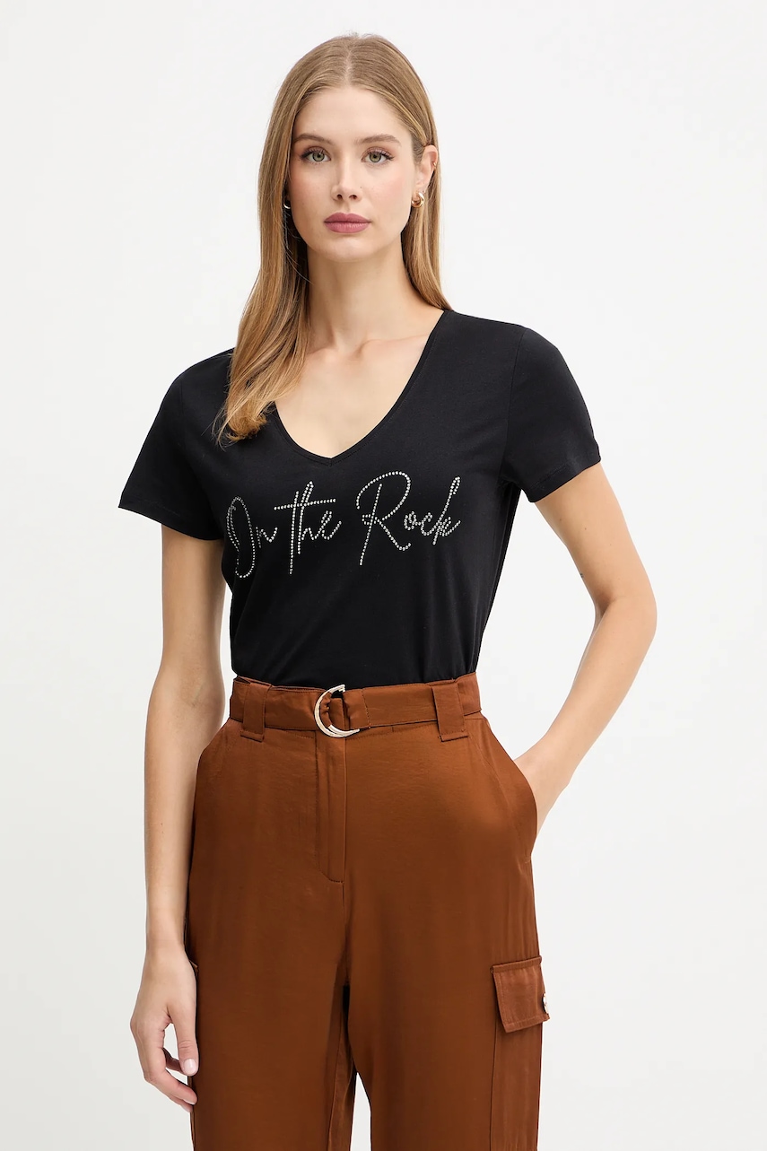 Tričko Morgan dámské, černá barva, DLUCAS