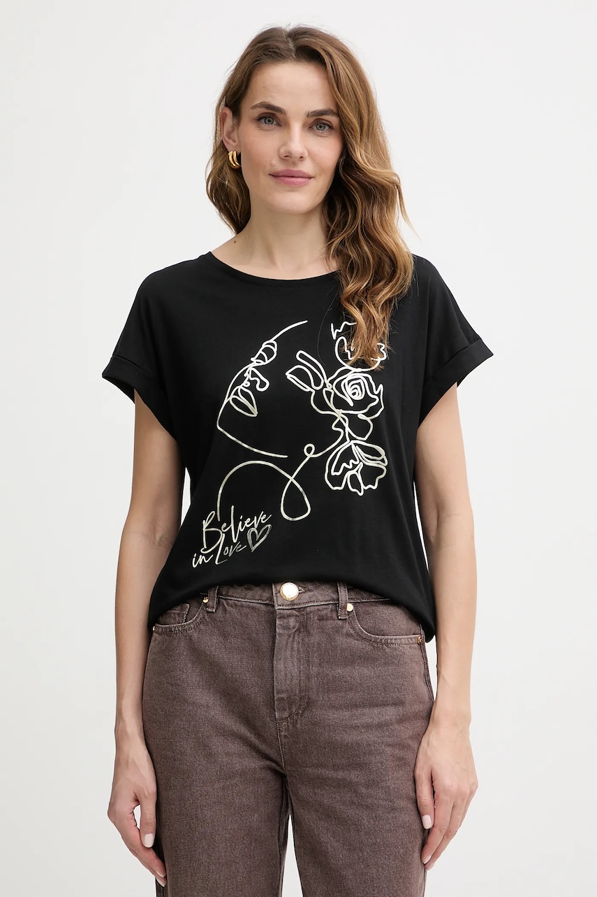 Tričko Morgan dámské, černá barva, DSUCCES