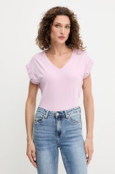 Tričko Morgan dámské, růžová barva, DGLOW