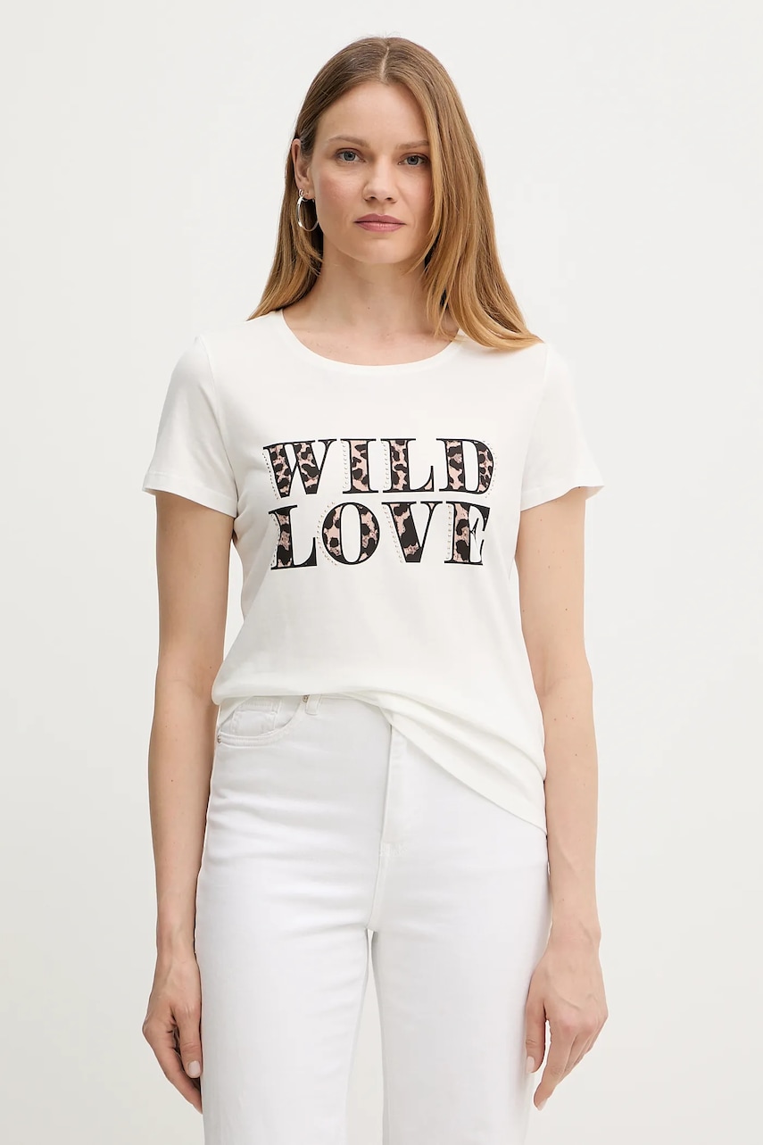 Tričko Morgan DMILIE dámské, bílá barva, DMILIE