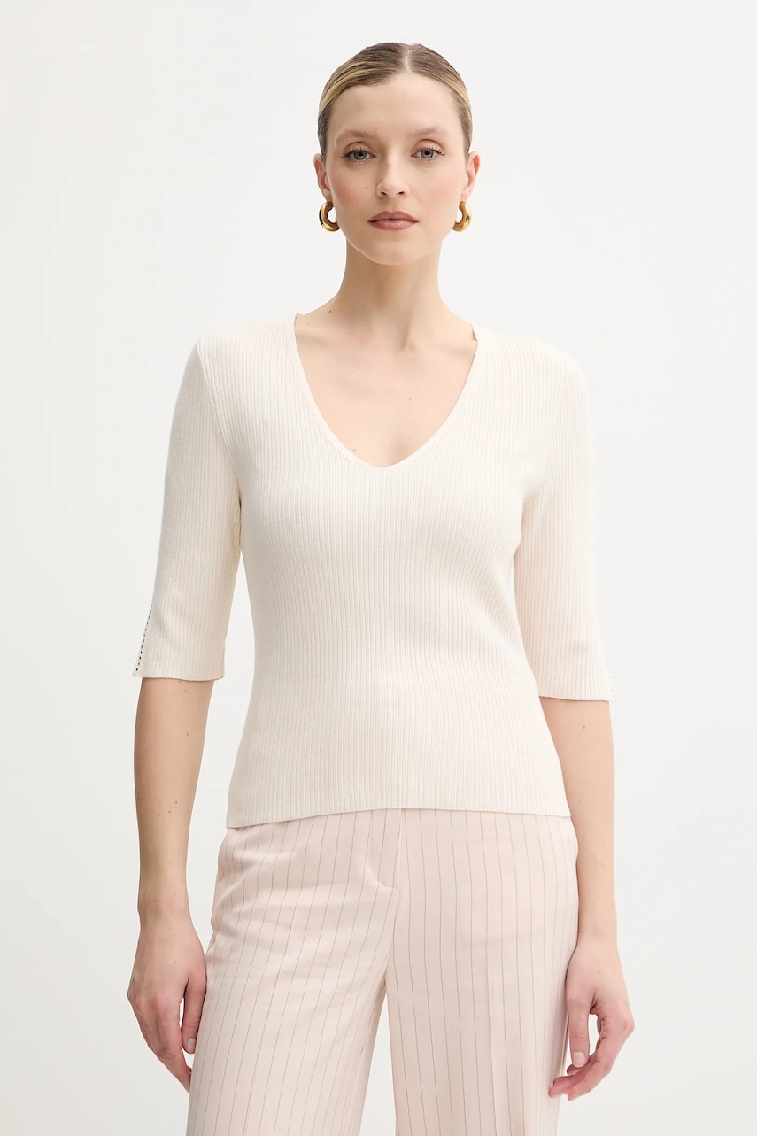 Tričko Morgan MCHAMPI dámské, béžová barva, MCHAMPI