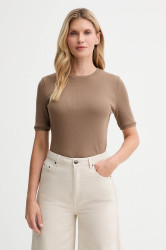 Tričko MUUV. MUUV. x Answear dámské, hnědá barva