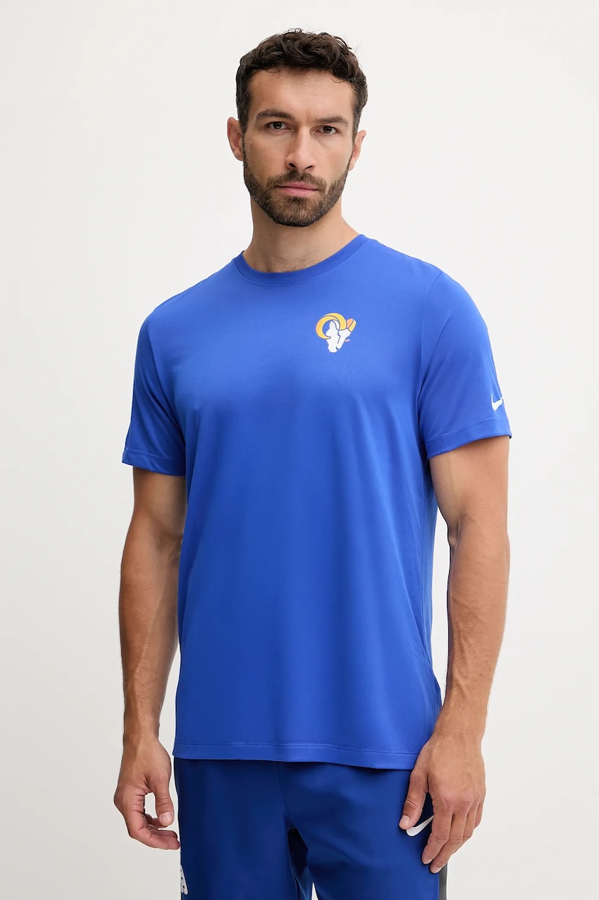 Tričko Nike Los Angeles Rams pánské, fialová barva, s potiskem, 02TI-4NP-95-FEJ