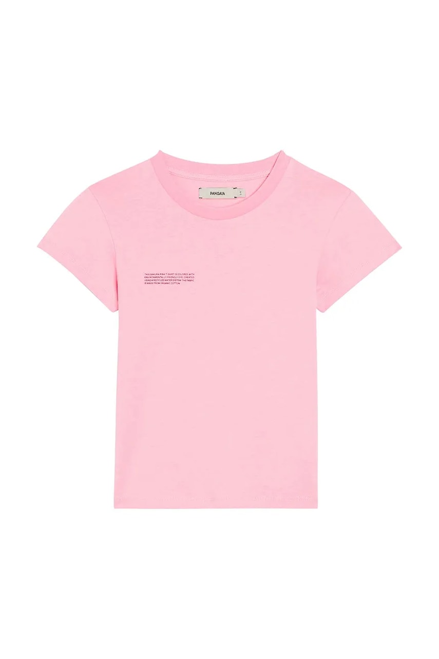 Tričko Pangaia KIDS' 365 MIDWEIGHT T-SHIRT růžová barva, 10000430