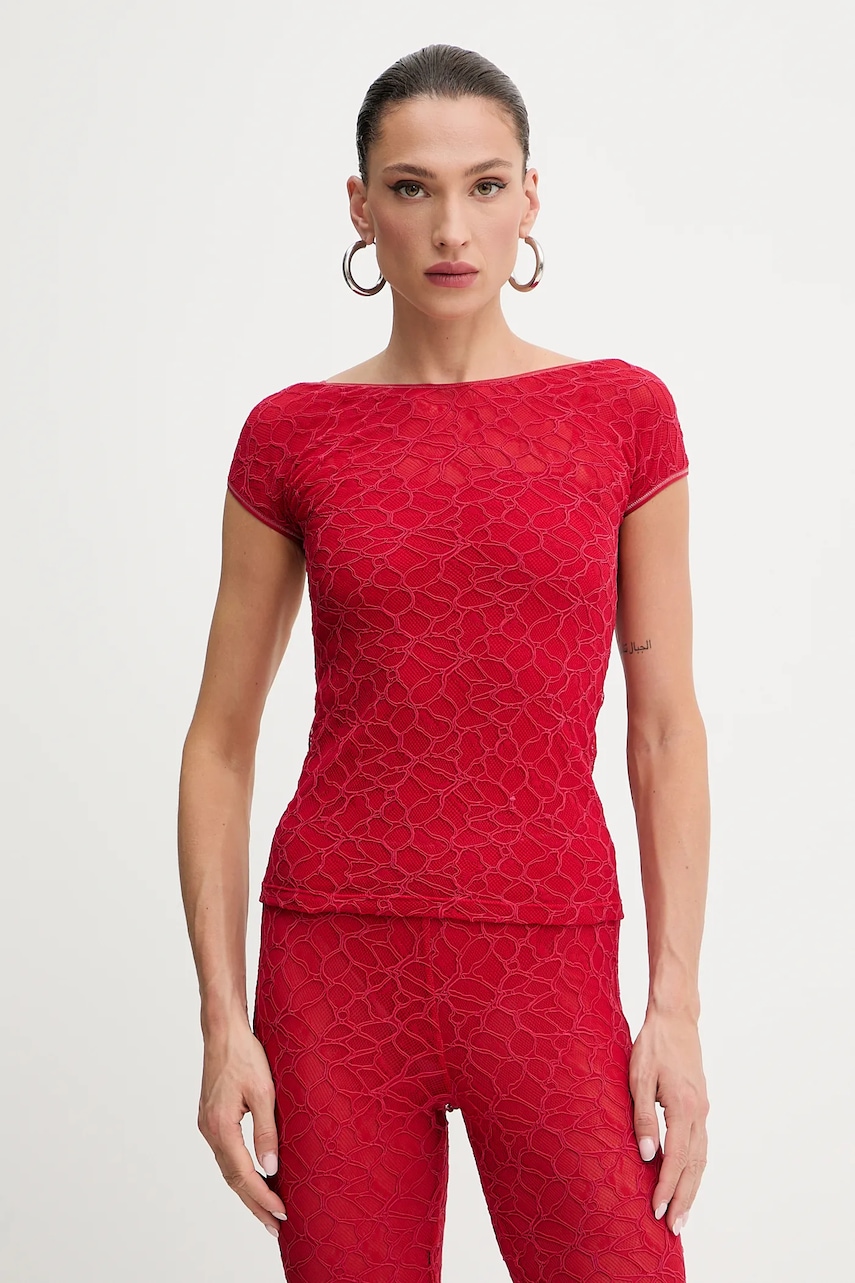 Tričko Pinko dámské, červená barva, 105228 A2M5