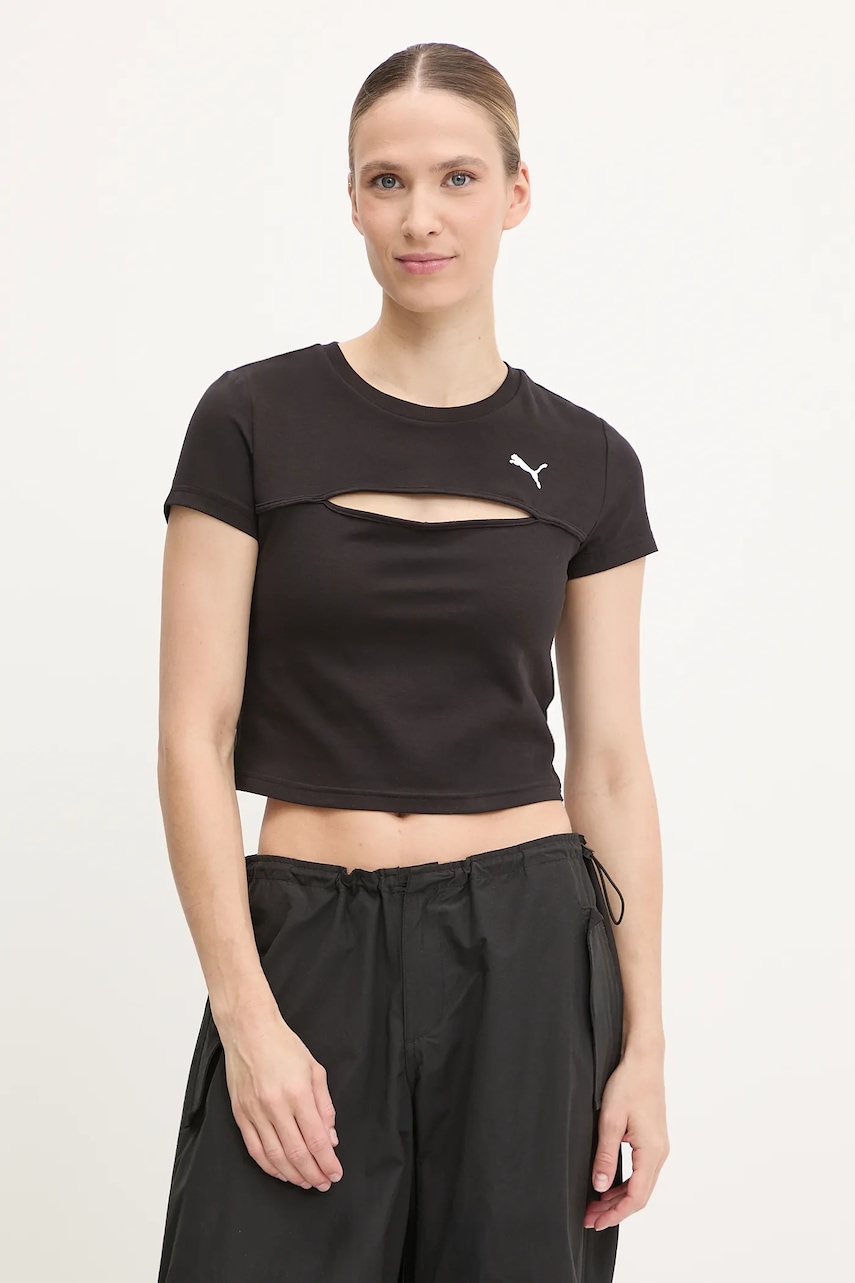 Tričko Puma dámské, černá barva, 631164