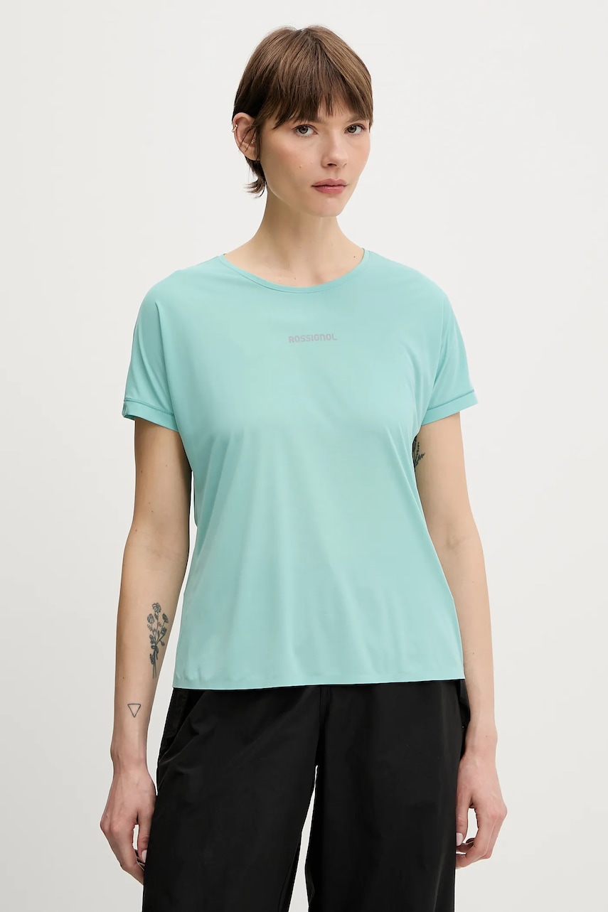 Tričko Rossignol SAPA dámské, tyrkysová barva, RLNWY09