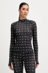 Tričko s dlouhým rukávem adidas adidas x Moon Boot černá barva, s pologolfem, JM6507