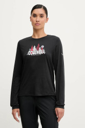 Tričko s dlouhým rukávem Columbia Ruby Springs černá barva, 2135241
