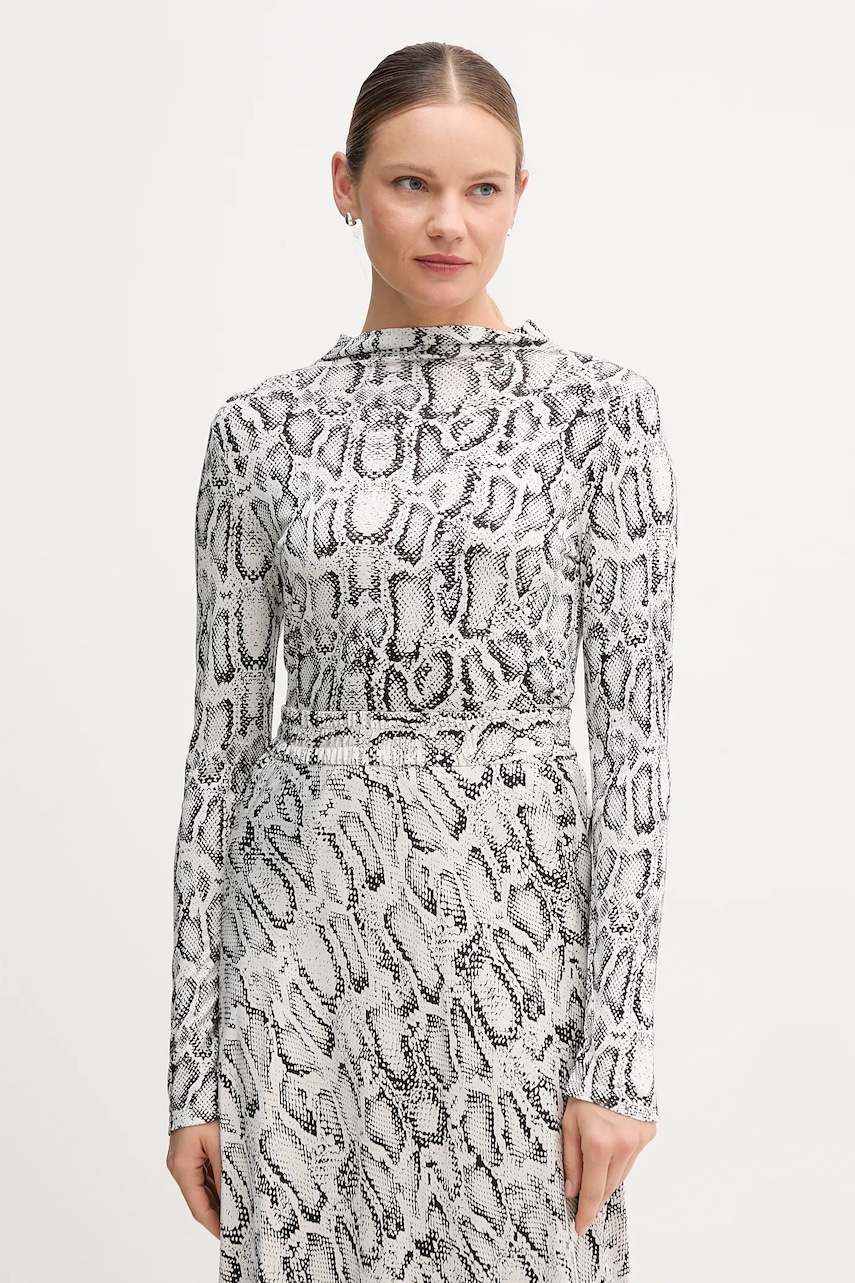 Tričko s dlouhým rukávem Marc Aurel černá barva, 7730-7000-73903