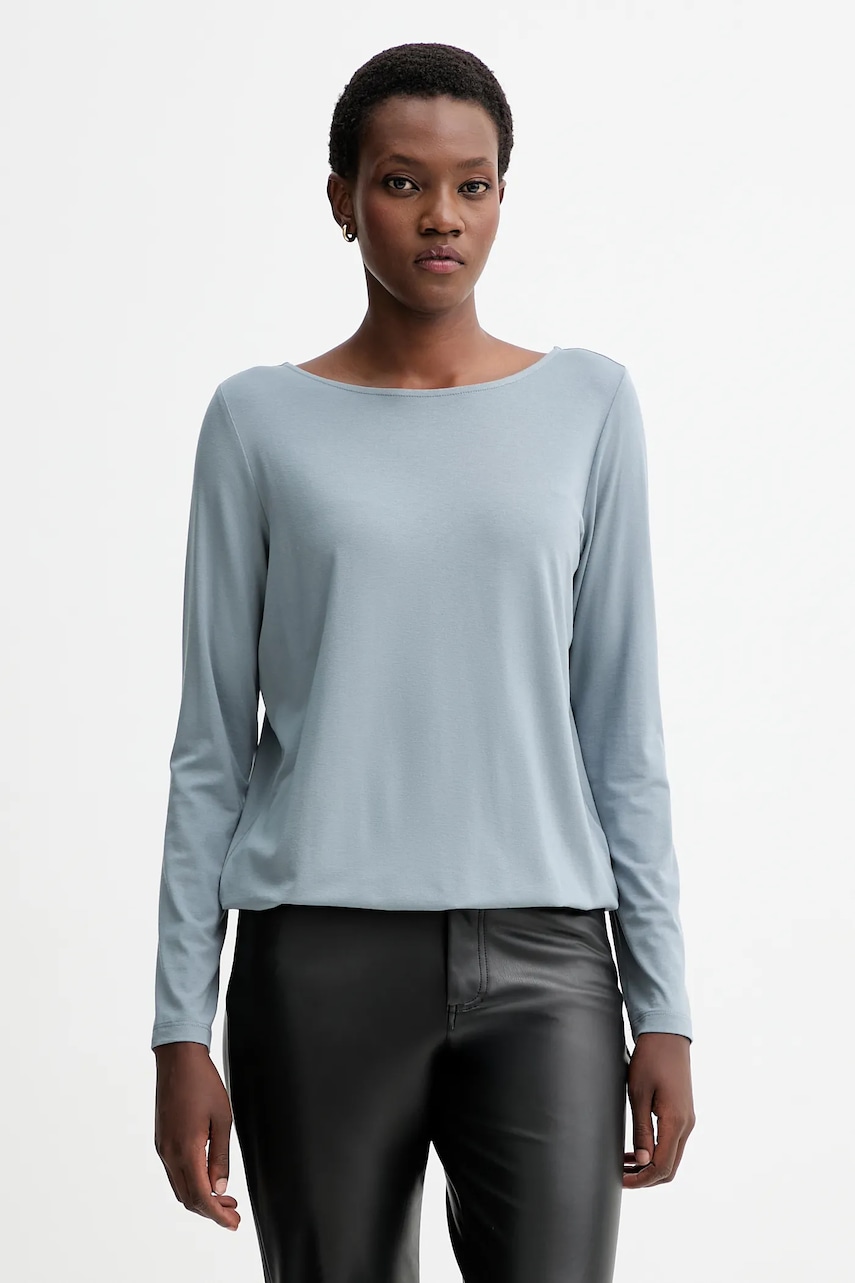 Tričko s dlouhým rukávem Marc O'Polo modrá barva, 511205252697