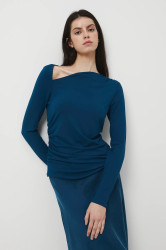 Tričko s dlouhým rukávem Medicine dámské, zelená barva, španělský výstřih