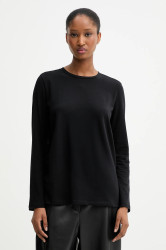 Tričko s dlouhým rukávem MM CRIS černá barva, 2526946057600