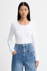 Tričko s dlouhým rukávem MUNTHE GRACE bílá barva, 247112324769
